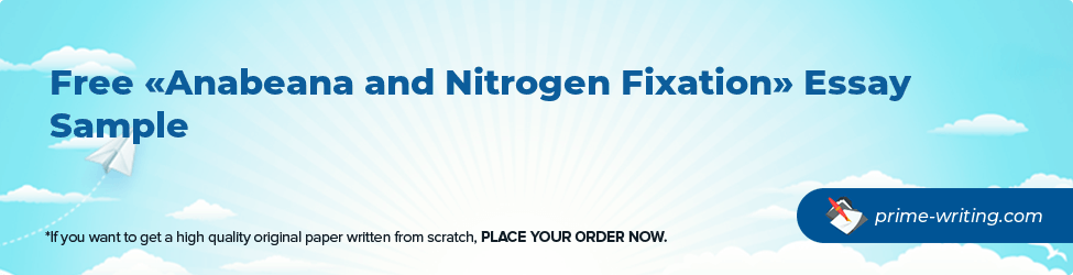 Anabeana and Nitrogen Fixation