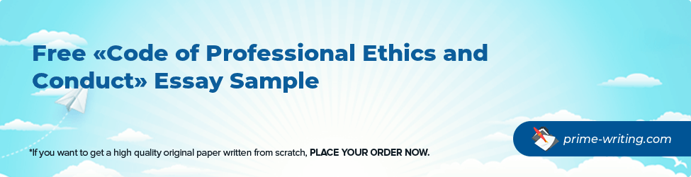 Code of Professional Ethics and Conduct