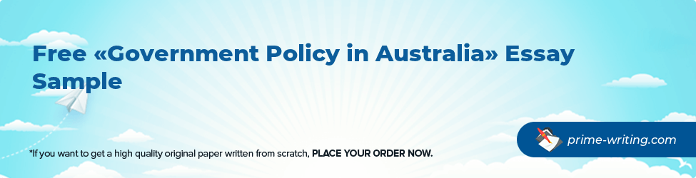 Government Policy in Australia