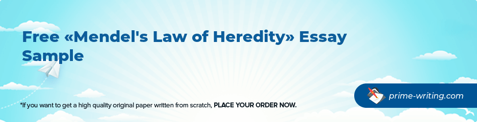 Mendel's Law of Heredity